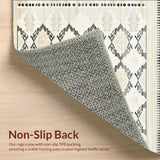 Artisan Boho Diamond Trellis Area with Creamy Neutral Layers(Beige)