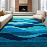 Contemporary Flowing Wave Art(Blue)