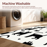 Cute Abstract Feline Motif(Black)