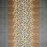 Ultra Soft Area Rug, Non Slip, Stain Resistant, Washable Area Rugs for Living Room, Bedroom, Sophisticated Textured Animal Prints(Beige)