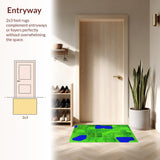 Delightful Curves Moss Design(Green)