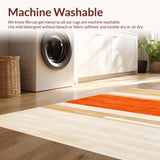 Ultra Soft Area Rug, Non Slip, Stain Resistant, Washable Area Rugs for Living Room, Bedroom, Playful Bold Color Splash Design(Beige)