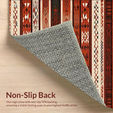 Sophisticated Trellis Design in Rust Tones(Red)
