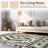 Ethnic Inspired Handwoven Area With Distinctive Geometric(Black)