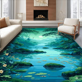 Contemporary Oval Design with Nature Vibes(Green)
