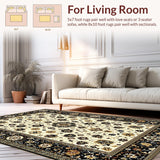Luxurious Distressed Geometric Motif(Beige)