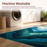 Elegant Scenic Landscape Motif(Blue)