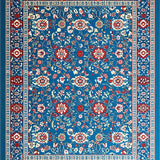 Elegant Multicolor Coastal Motif(Blue)