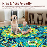 Eclectic Colorful Tiled Motif(Blue)