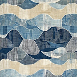 Ultra Soft Area Rug, Non Slip, Stain Resistant, Washable Area Rugs for Living Room, Bedroom, Rustic Textured Natural Tones(Blue)