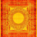 Eclectic Sun Inspired Decorative(Red)