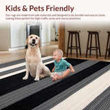 Lively Contemporary Black Beige Fusion(Black)