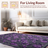 Ultra Soft Area Rug, Non Slip, Stain Resistant, Washable Area Rugs for Living Room, Bedroom, Soft Fluffy Textured Accent(Purple)