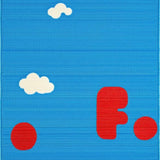 Lively Cartoonish Patterned Style(Blue)