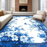 Timeless Monochrome Trellis Artwork(Blue)