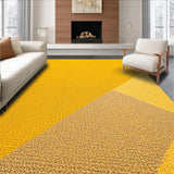 Ultra Soft Area Rug, Non Slip, Stain Resistant, Washable Area Rugs for Living Room, Bedroom, Contemporary Bold Yellow Kids Playroom Durable Rug(Yellow)
