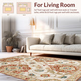 Artistic Distressed Symmetrical Shapes(Beige)