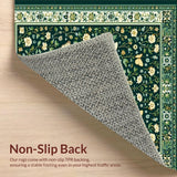 Chic Dark Green Botanical Motif(Green)