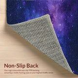 Ultra Soft Area Rug, Non Slip, Stain Resistant, Washable Area Rugs for Living Room, Bedroom, Striking Starfield Visual Experience(Purple)