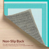 Coastal Striped Seafoam Elegance(Blue)