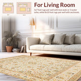 Beige Area Timeless Traditional(Ivory)