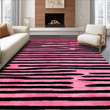 Ultra Soft Area Rug, Non Slip, Stain Resistant, Washable Area Rugs for Living Room, Bedroom, Unique Modern Animal Print Style(Pink)