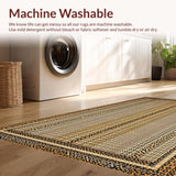 Ultra Soft Area Rug, Non Slip, Stain Resistant, Washable Area Rugs for Living Room, Bedroom, Sleek Neutral Leopard Texture(Beige)