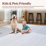 Contemporary Cozy Solid Shag Design(Gray)