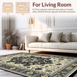 Eclectic Round Rustic Ornamentation(Beige)