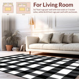 Elegant Black and White Checkerboard(Black)