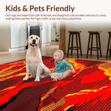 Dynamic Volcano Inspired Artwork(Red)