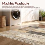 Ultra Soft Area Rug, Non Slip, Stain Resistant, Washable Area Rugs for Living Room, Bedroom, Rustic Earth Tones Texture(Brown)