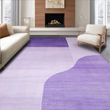 Ultra Soft Area Rug, Non Slip, Stain Resistant, Washable Area Rugs for Living Room, Bedroom, Trendy Solid Color Minimalism(Purple)