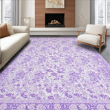 Ultra Soft Area Rug, Non Slip, Stain Resistant, Washable Area Rugs for Living Room, Bedroom, Serene Non-Slip Shaggy Appeal(Purple)