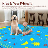 Lively Contemporary Number and Letter Theme(Blue)