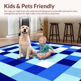 Charming Navy and White Game Mat(Blue)