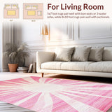 Charming Pastel Sunburst Motif(Pink)