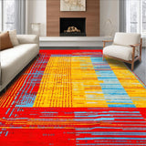 Chic Fluid Wave Artwork(Red)