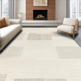 Ultra Soft Area Rug, Non Slip, Stain Resistant, Washable Area Rugs for Living Room, Bedroom, Luxurious Handcrafted Modern Texture(Beige)