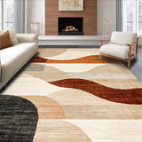 Ultra Soft Area Rug, Non Slip, Stain Resistant, Washable Area Rugs for Living Room, Bedroom, Sophisticated Vintage Textured Pattern(Beige)