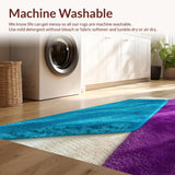Ultra Soft Area Rug, Non Slip, Stain Resistant, Washable Area Rugs for Living Room, Bedroom, Fluffy Pastel Blue Girls Nursery Rug(Blue)