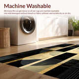 Ultra Soft Area Rug, Non Slip, Stain Resistant, Washable Area Rugs for Living Room, Bedroom, Artful Neutral Color Palette(Beige)