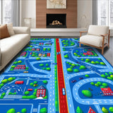Vibrant Cityscape Road Map(Blue)