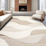 Ultra Soft Area Rug, Non Slip, Stain Resistant, Washable Area Rugs for Living Room, Bedroom, Rustic Warm Toned Shag Appeal(Beige)