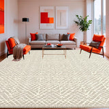 Ultra Soft Area Rug, Non Slip, Stain Resistant, Washable Area Rugs for Living Room, Bedroom, Versatile Scraper Floor Lantern Beige Entry Area Stable(Beige)