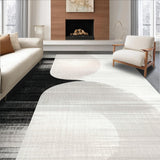 Ultra Soft Area Rug, Non Slip, Stain Resistant, Washable Area Rugs for Living Room, Bedroom, Shadow Stripe Woven Rug Elegant Entryway Floor Accent(Gray)