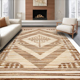 Ultra Soft Area Rug, Non Slip, Stain Resistant, Washable Area Rugs for Living Room, Bedroom, Chic Abstract Neutral Tones(Beige)