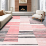 Trendy Textured Modern Stripes(Pink)