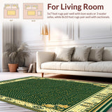 Ultra Soft Area Rug, Non Slip, Stain Resistant, Washable Area Rugs for Living Room, Bedroom, Natural Sisal Sage(Green)