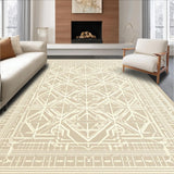 Ultra Soft Area Rug, Non Slip, Stain Resistant, Washable Area Rugs for Living Room, Bedroom, Luxury Chenille Bathroom with Water Absorbent Pile and Anti Slip Feature(Beige)